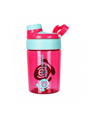 Бутылка «Виолет», розовая бутылка с лазурным логотипом 400 мл