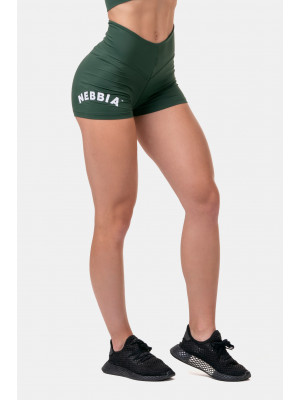 Шорты Nebbia Classic hero High Waist Shorts 582 темно-зеленый 
