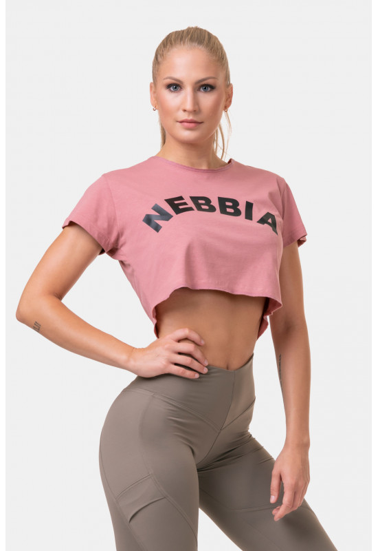 Топ Nebbia Loose Fit & sporty Crop Top 583 Бледно-розовый 